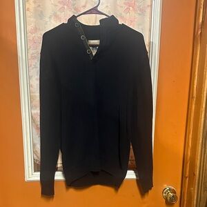 Black Button-Up Sweater